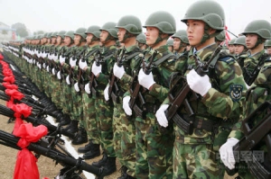 A troop unit of the airborne force of the PLA Air Force. Image: PLA Daily
